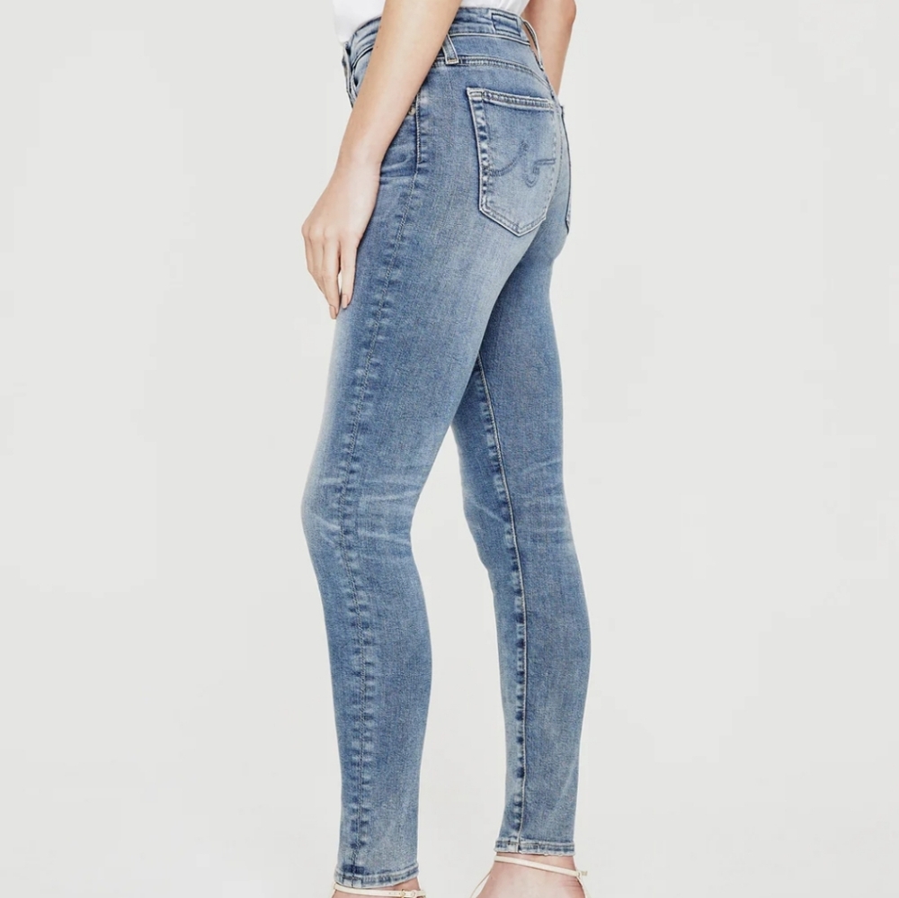 AG Adriano Goldschmied Women's Farrah AG-ed High-Rise Skinny Ankle Jeans.